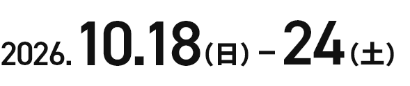 2026.10.18(日)-24(土)